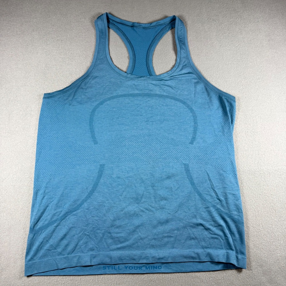 Lululemon Swiftly Tech Racerback Tank Top 2.0 Size 14 Blue Heathered